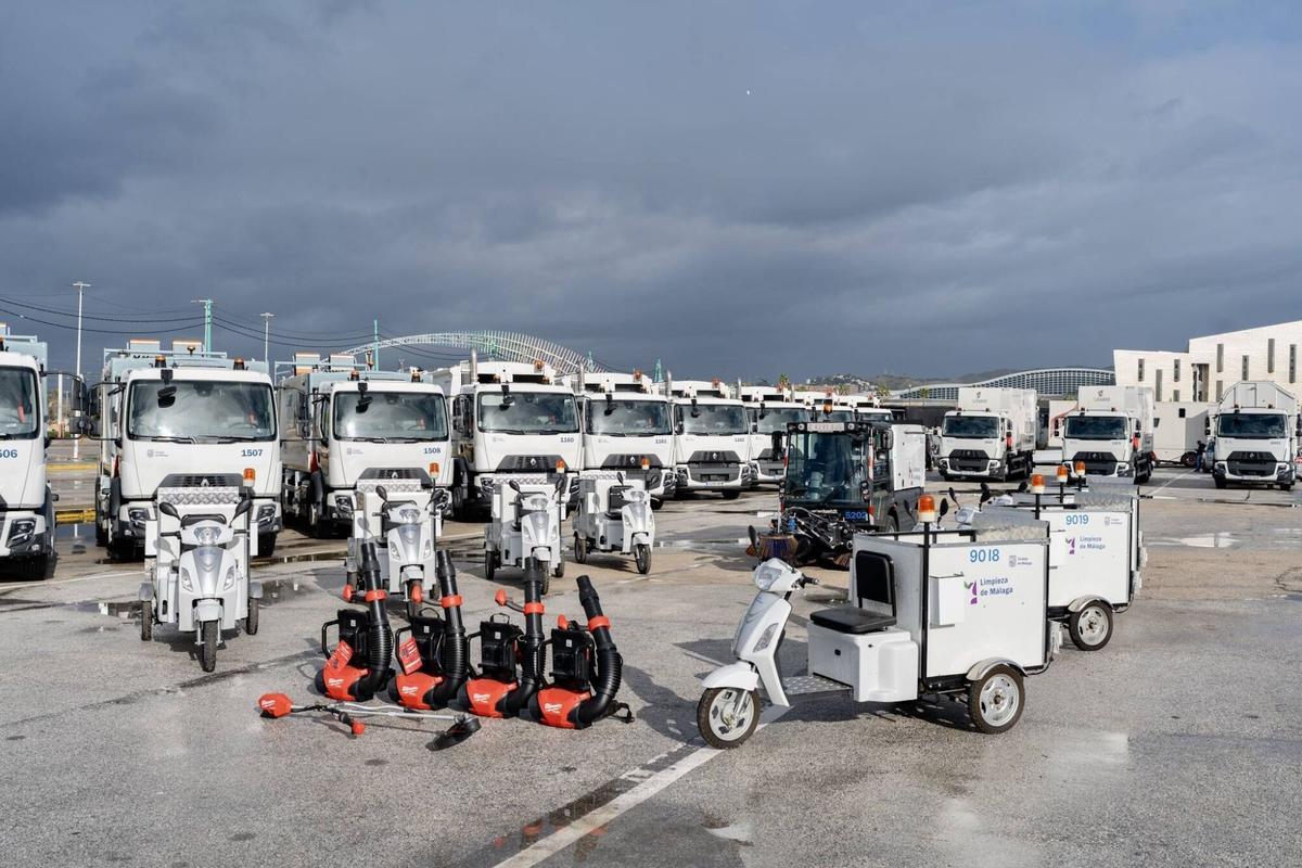 El Ayuntamiento de Málaga incorpora 60 nuevos vehículos de recogida y limpieza con una inversión de más de 5,7 millones de euros