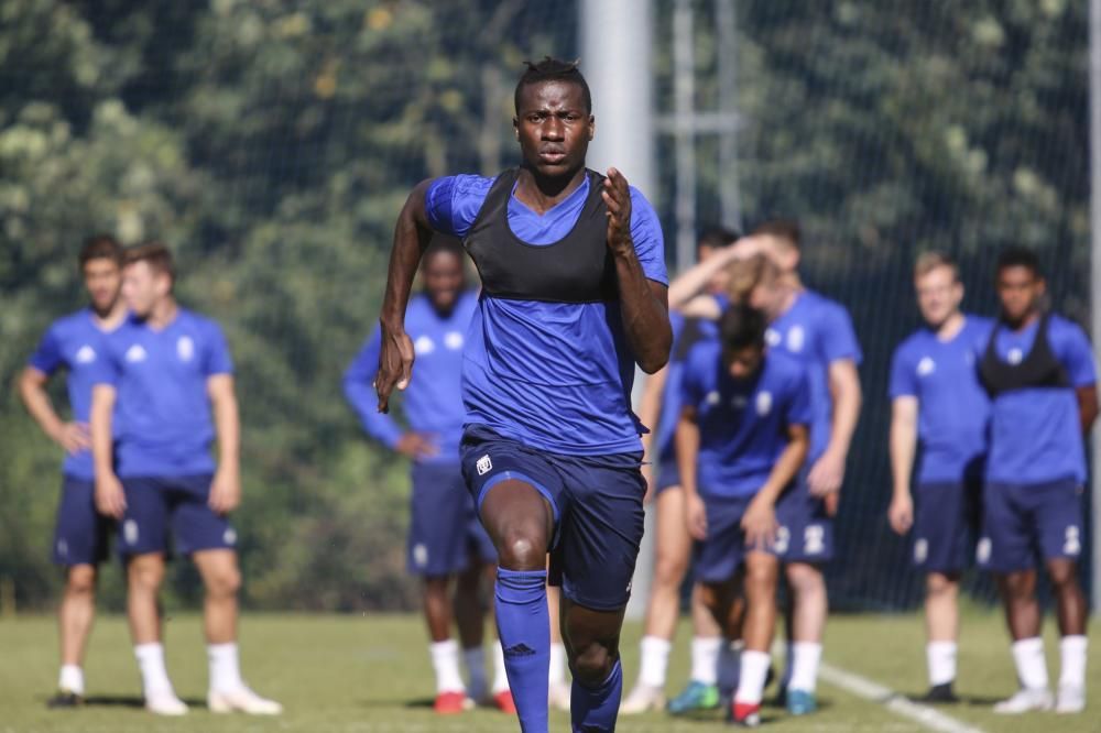 Entrenamiento del Oviedo en el Requexón