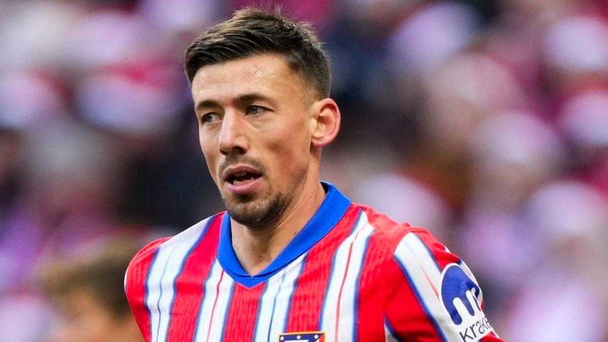 Lenglet, con la camiseta del Atlético de Madrid