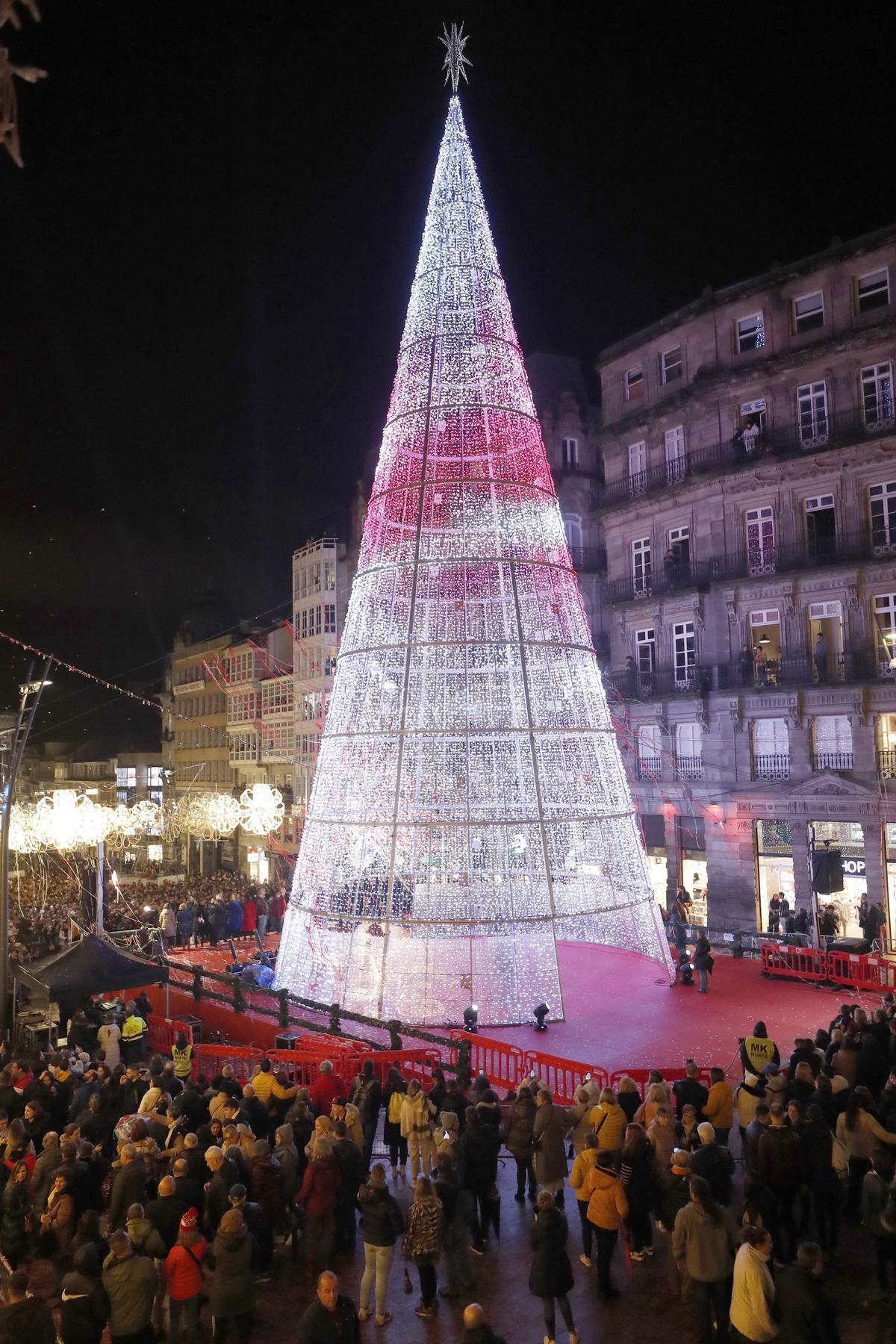 El árbol de la Navidad de Vigo 2022