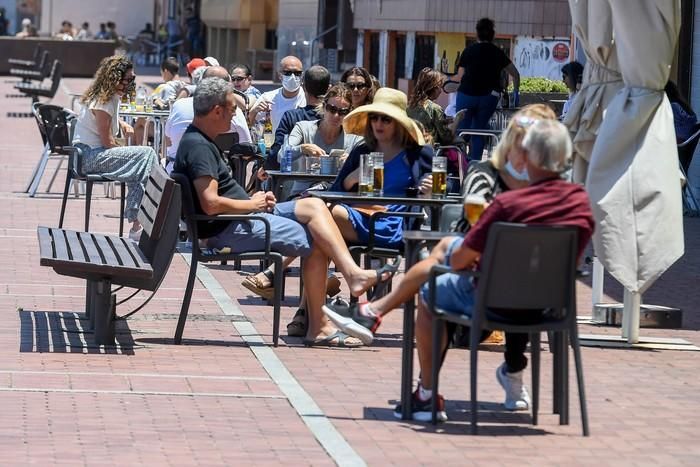 El primer sábado de la fase 1 en Las Canteras