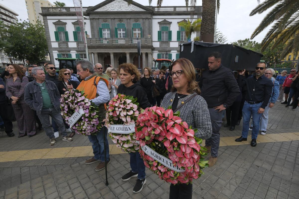 Protesta del sector primario de Gran Canaria contra el acuerdo UE-Mercosur
