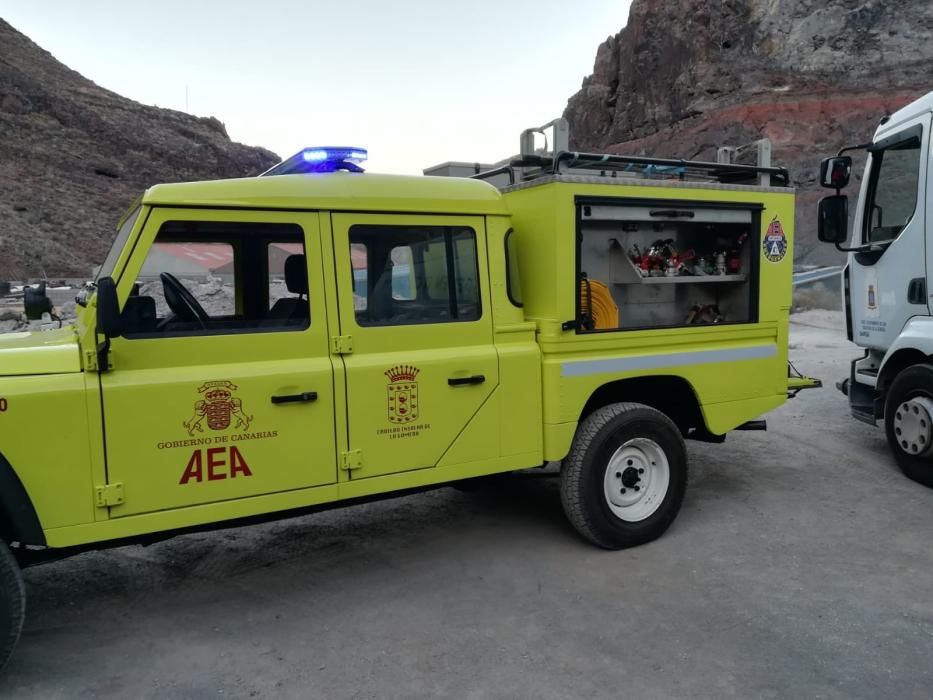 AEA Canarias sofoca un fuego en la capital gomera