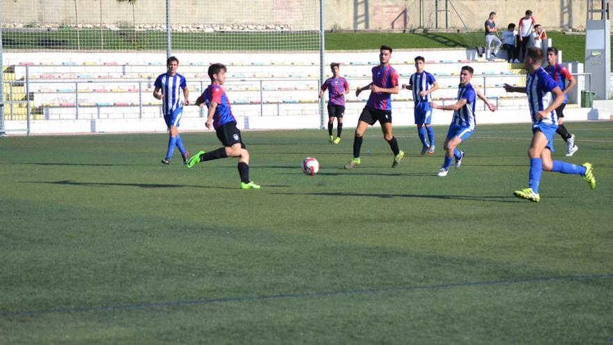 El Eldense B, en el partido ante el Sporting Saladar.