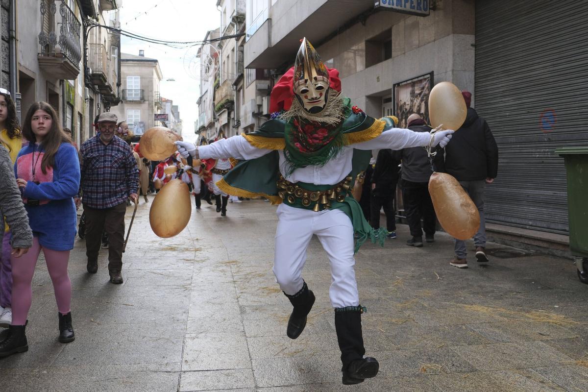 Las pantallas recorrieron las calles de  Xinzo de Limia