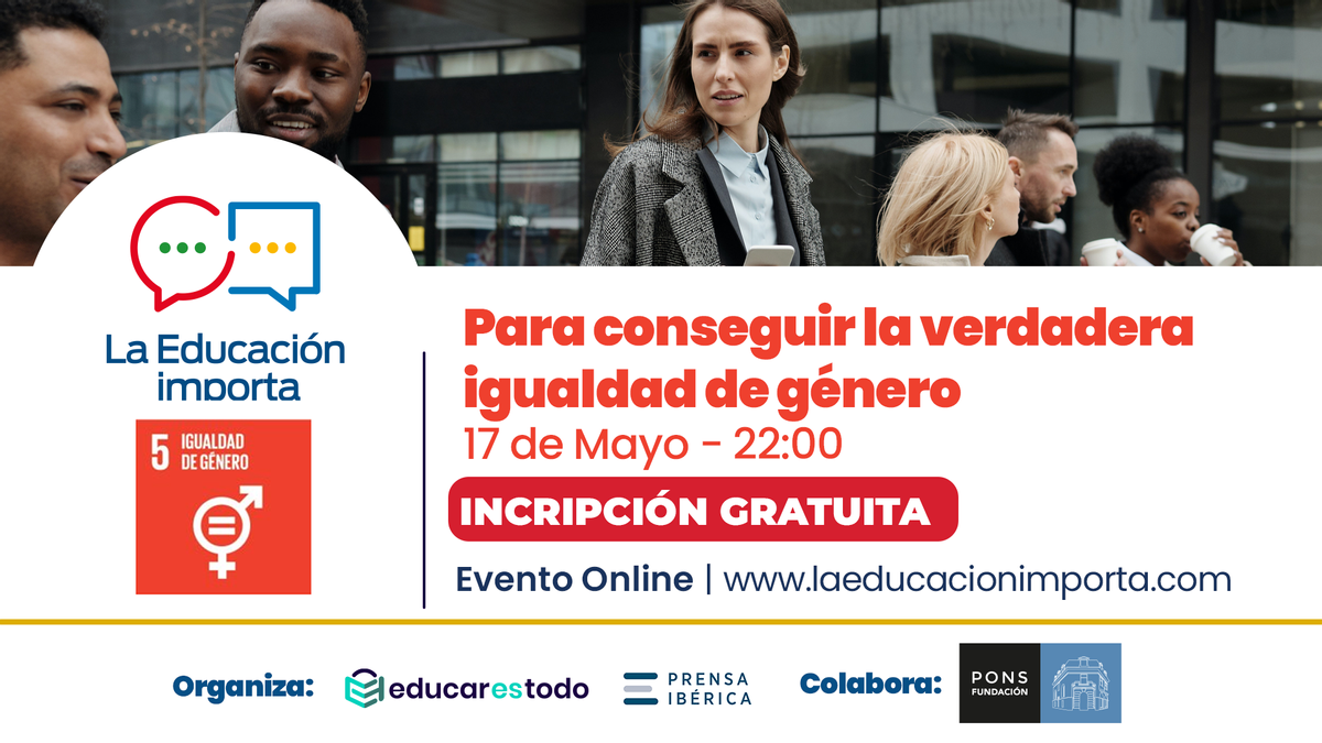 La igualtat de demà depèn de l’educació d’avui. ¿Estem preparats per a aquest repte?