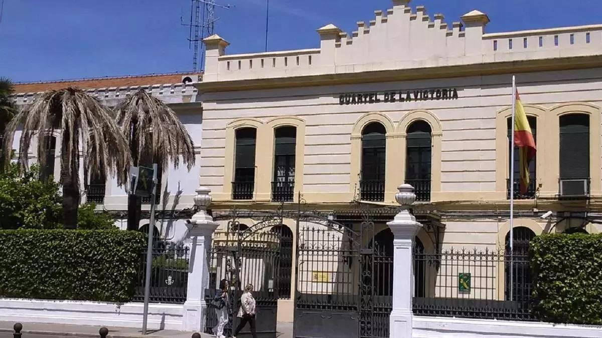 Cuartel de la Victoria, sede de la Comandancia de la Guardia Civil.