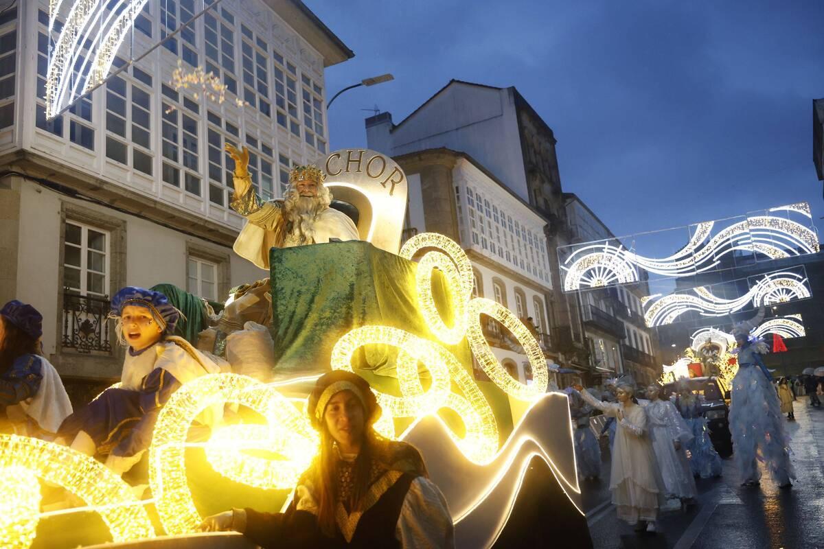Cabalgata de Reyes el pasado año en Santiago
