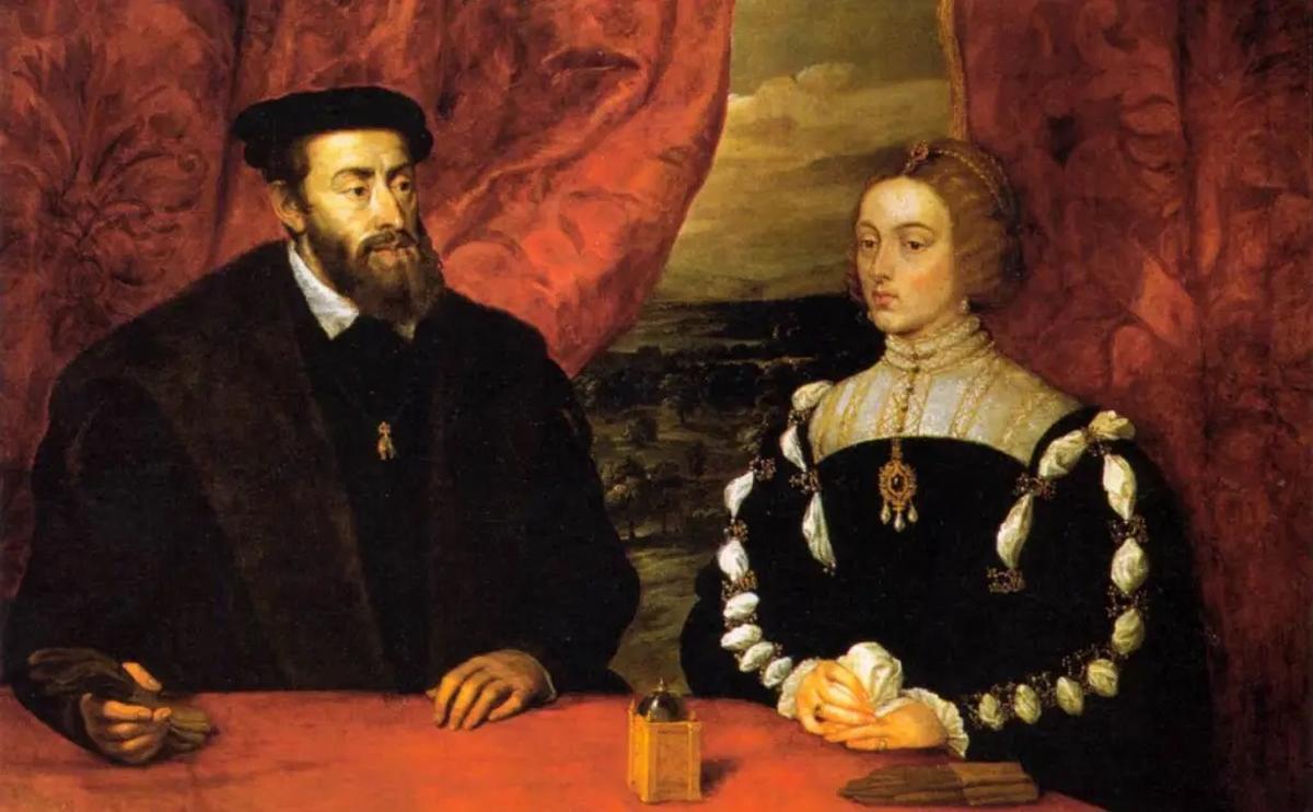 El emperador Carlos V e Isabel de Portugal.