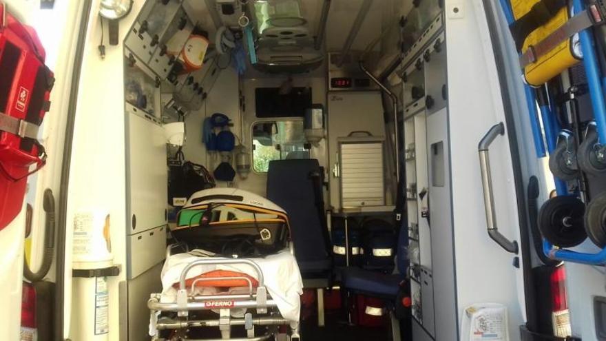 Fotografía de archivo de una ambulancia.