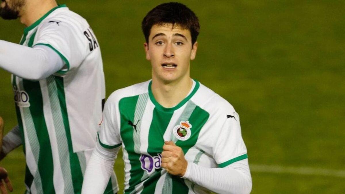 Pablo Torre durante su etapa en el Racing de Santander