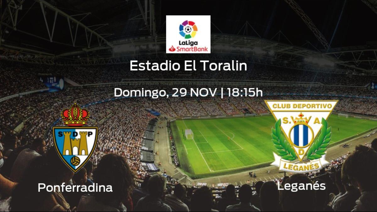 Jornada 15 de la Segunda División: previa del duelo SD Ponferradina - Leganés