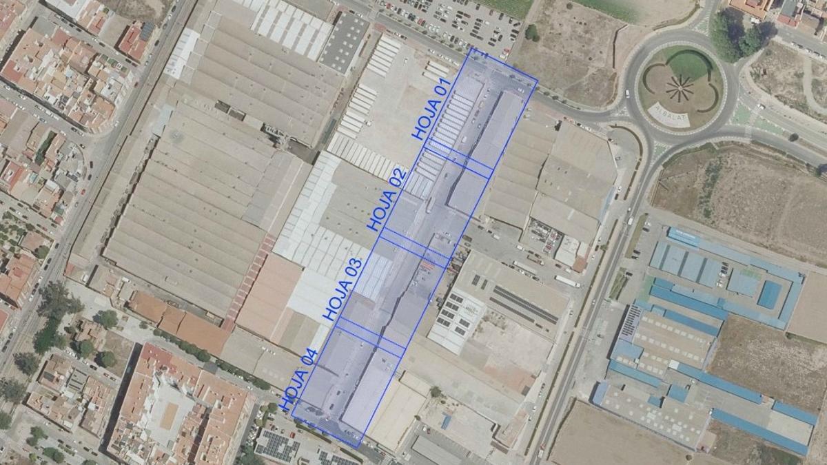 Mapa intervención del polígono de Foios.
