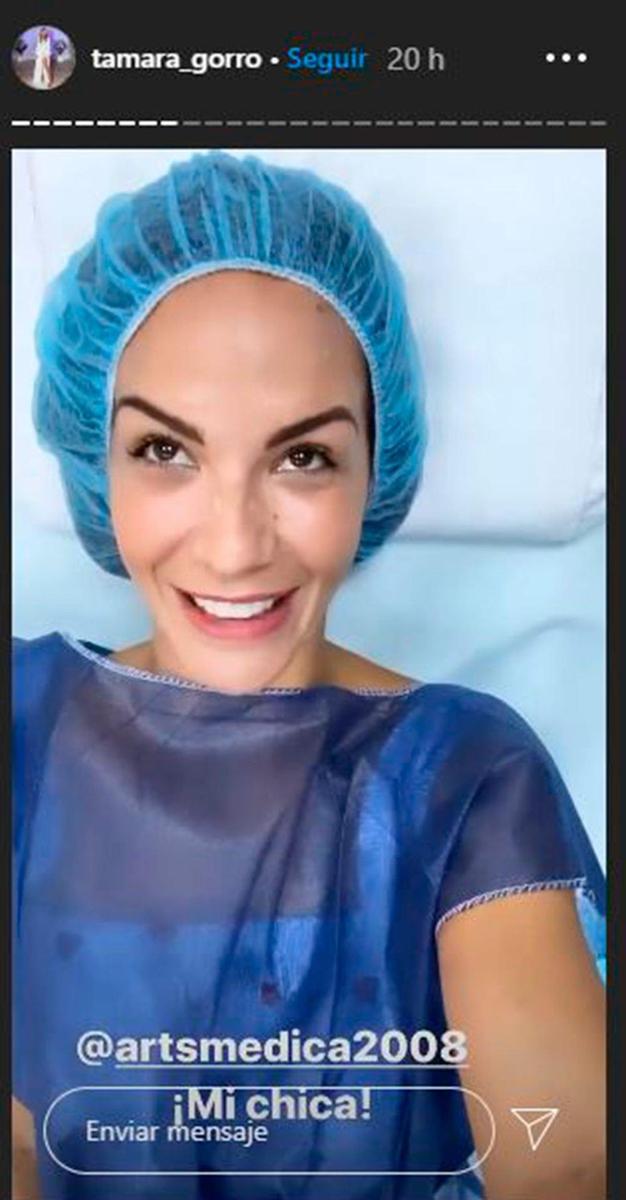 Tamara Gorro en la clínica estética