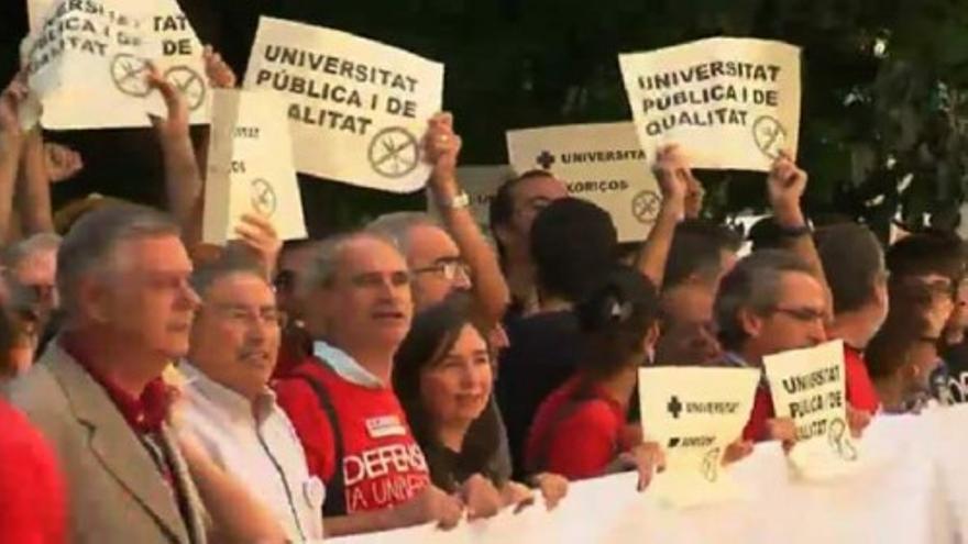 Pitada a Fabra en la Universidad de Valencia