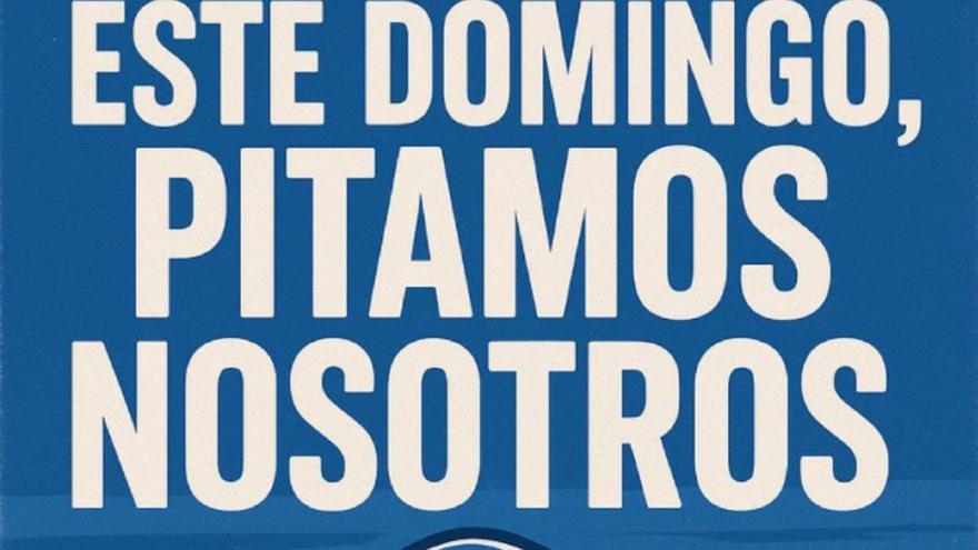 Cartel de promoción de la protesta para este domingo en el Heliodoro.