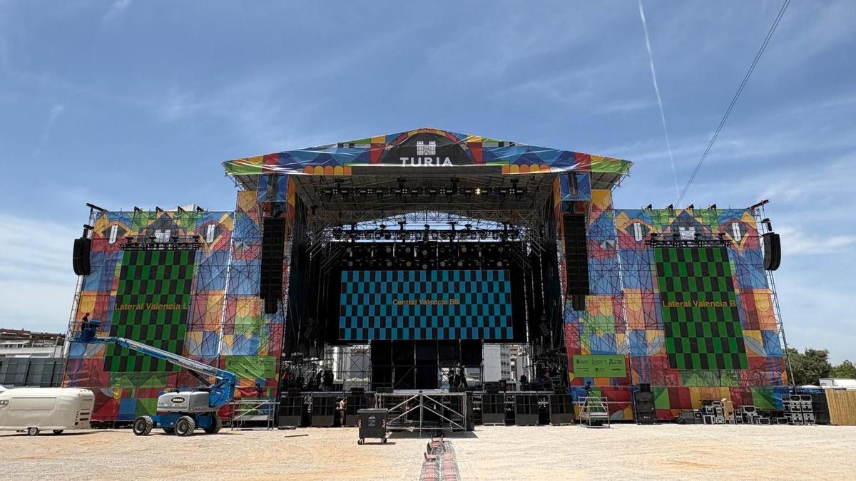 El escenario principal del Bigsound 2026 en el Parc Central de Torrent.