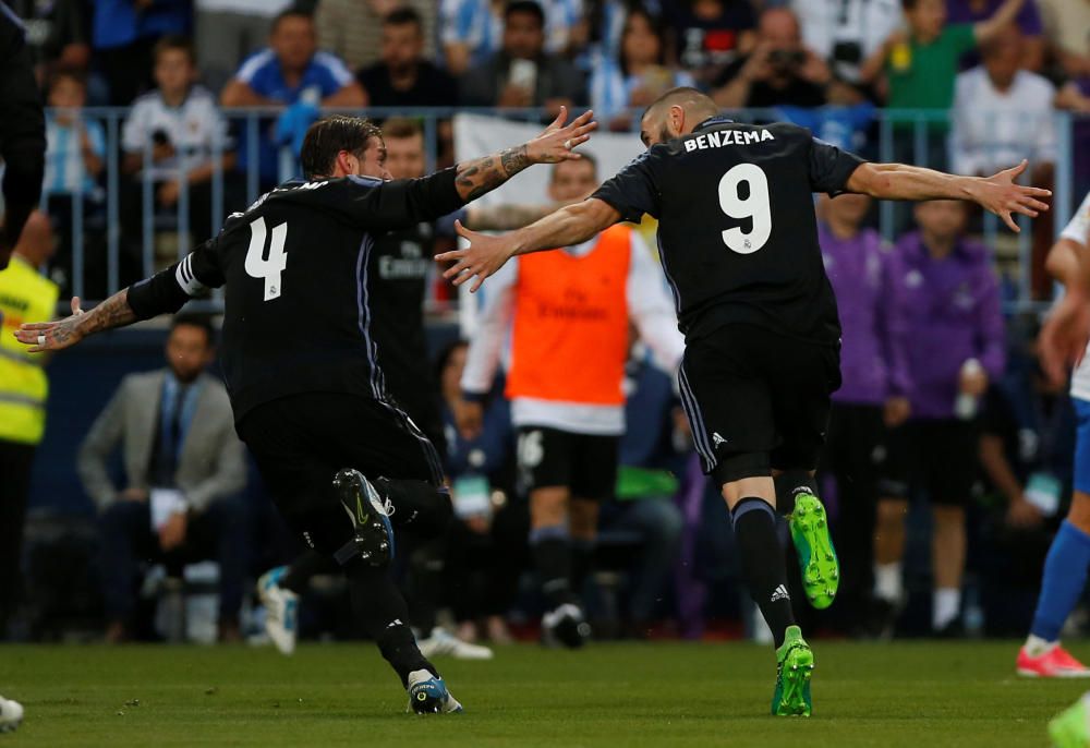 El Reial Madrid guanya la Lliga a Màlaga (0-2)