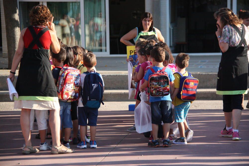 Primer dia de curs a l''escola L''Entorn de Porqueres