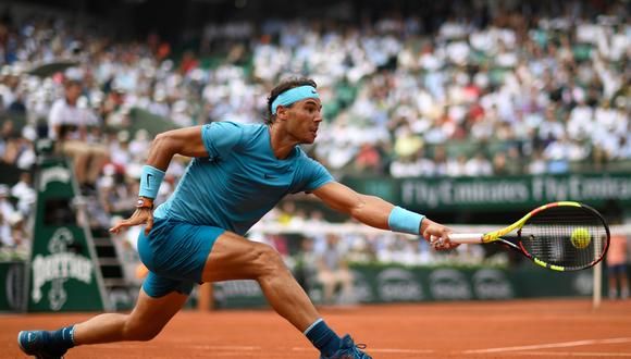 Rafa Nadal en la tierra batida de París