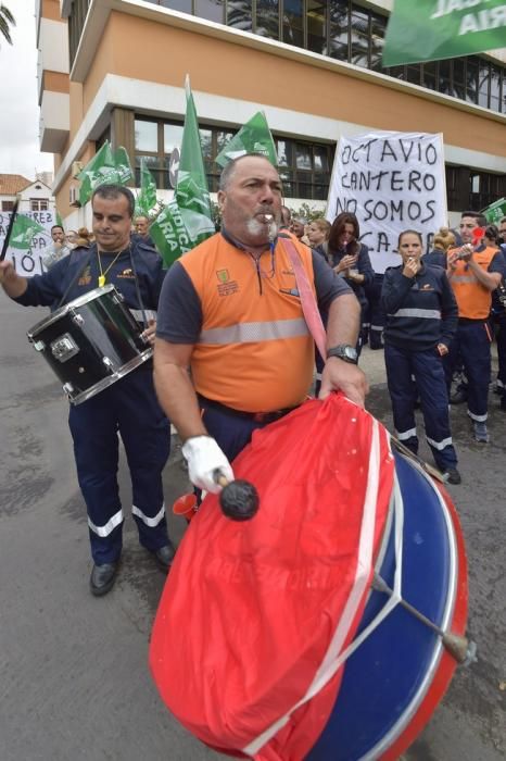 Concentración de trabajadores de parquímetro