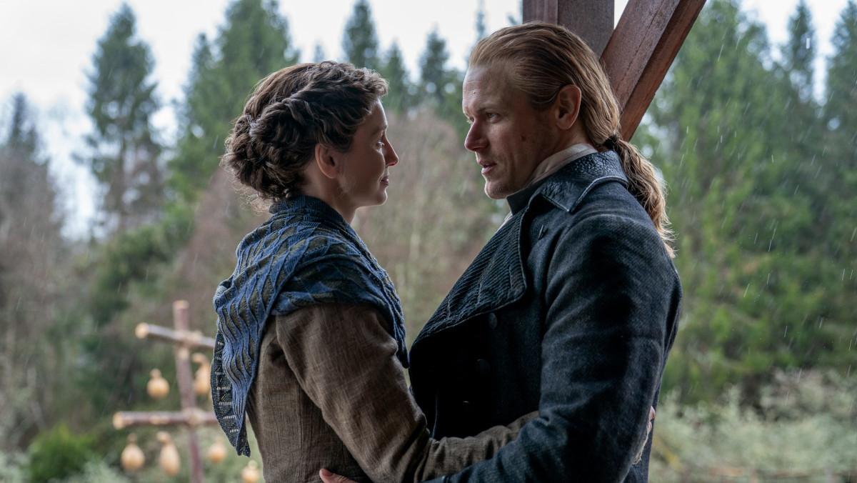 Sam Heughan y Caitriona Balfe, en la octava temporada de 'Outlander'