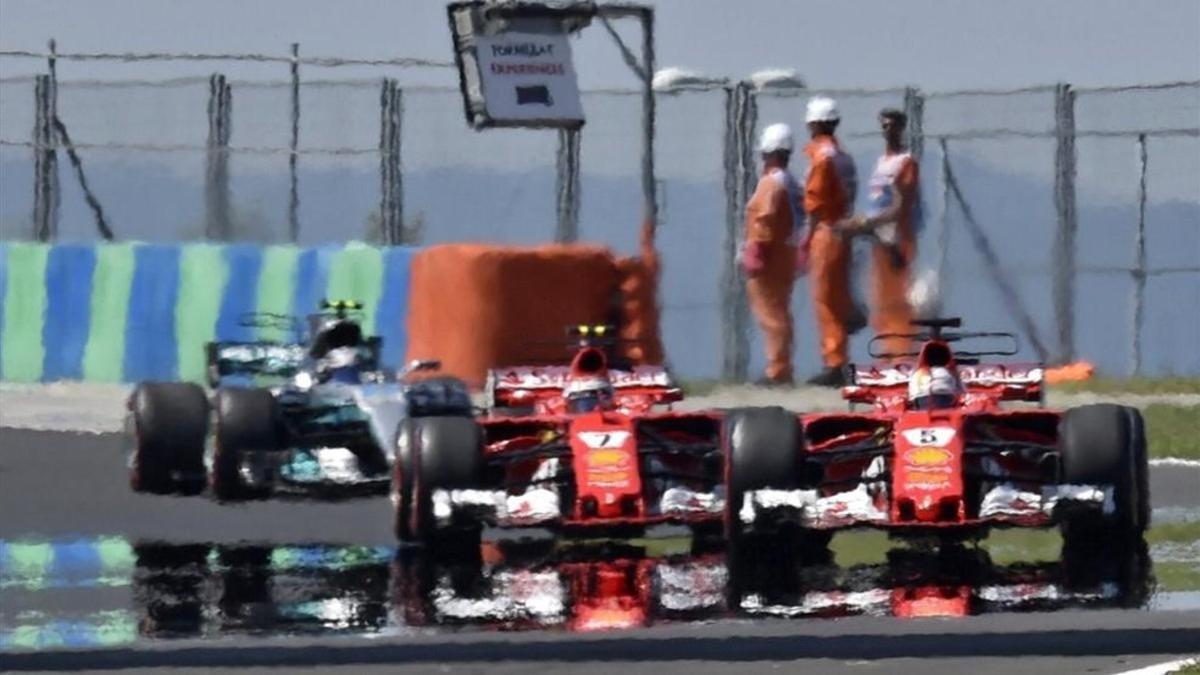 El trabajo de Raikkonen fue clave en la victoria de Vettel