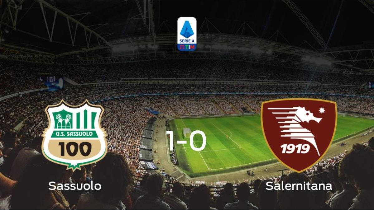 El Sassuolo consigue la victoria en casa frente a la Salernitana (1-0)