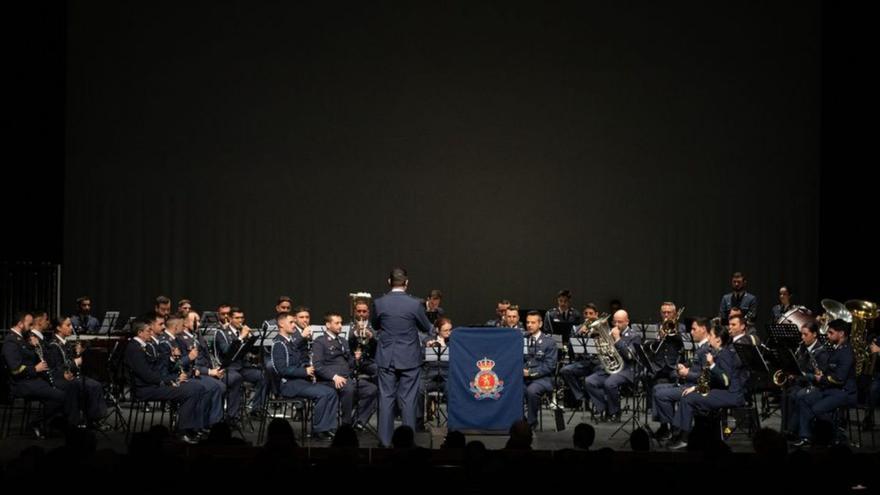 Unidad de música de la Academia Básica del Aire. | ANA BURRIEZA (ARCHIVO)