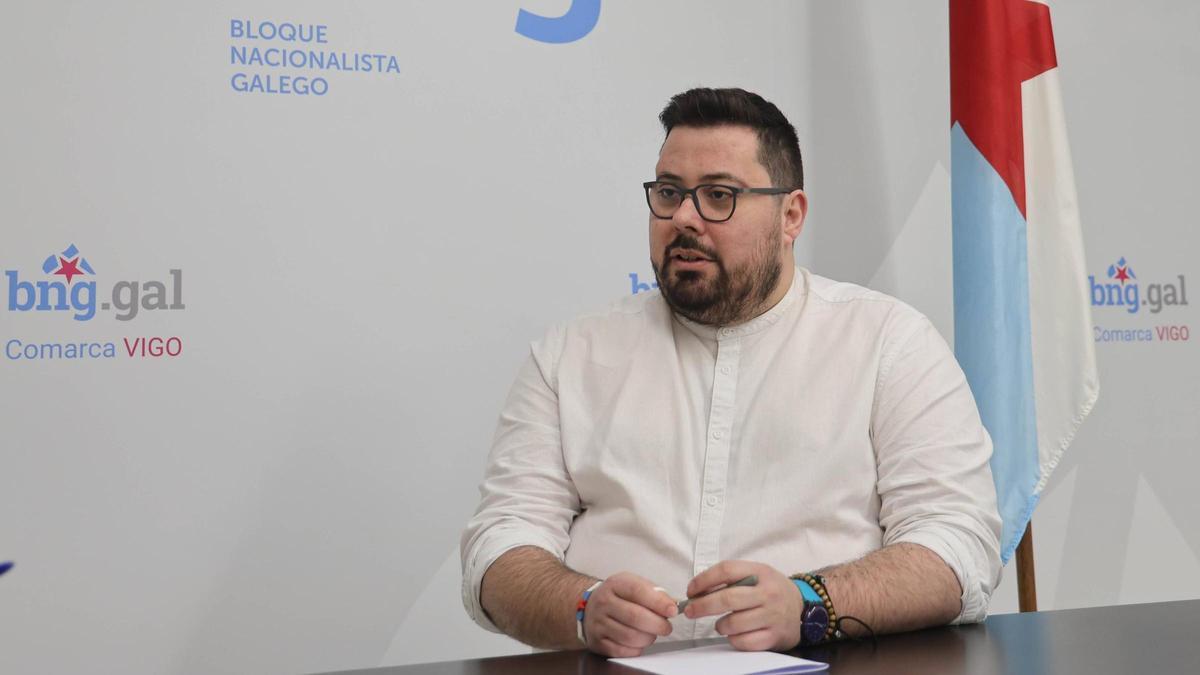 Xabier P. Igrexas, portavoz del BNG en Vigo.