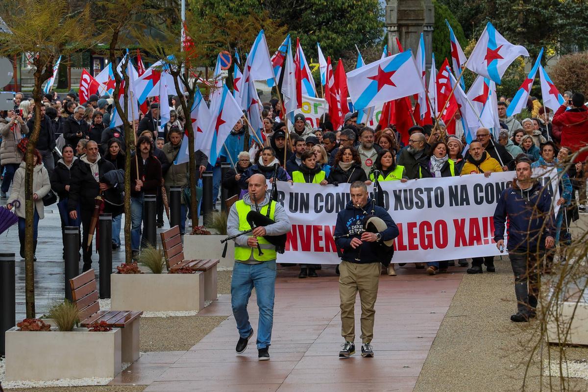 Una movilización anterior de la CIG.