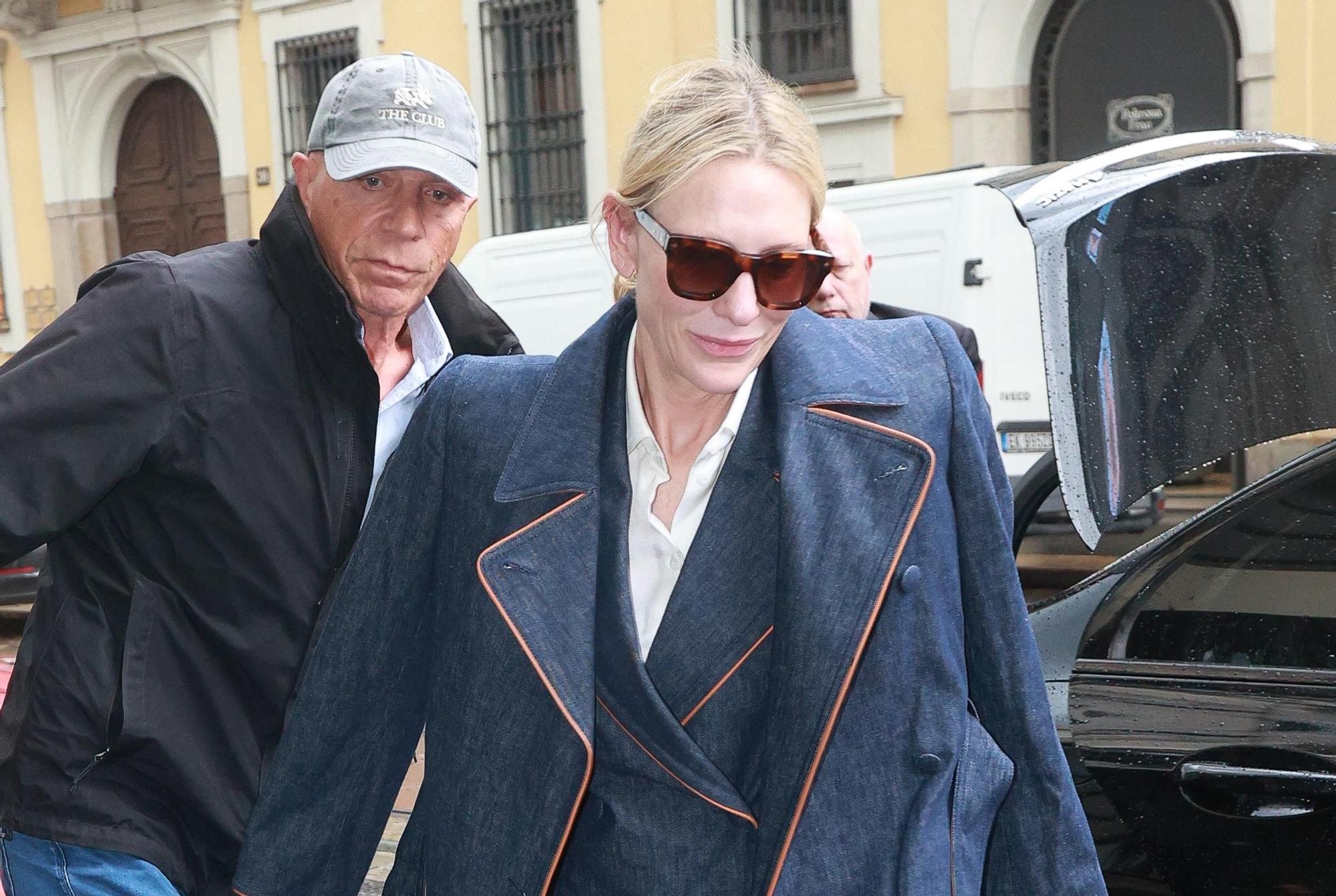 Cate Blanchett en la semana de la moda de Milán