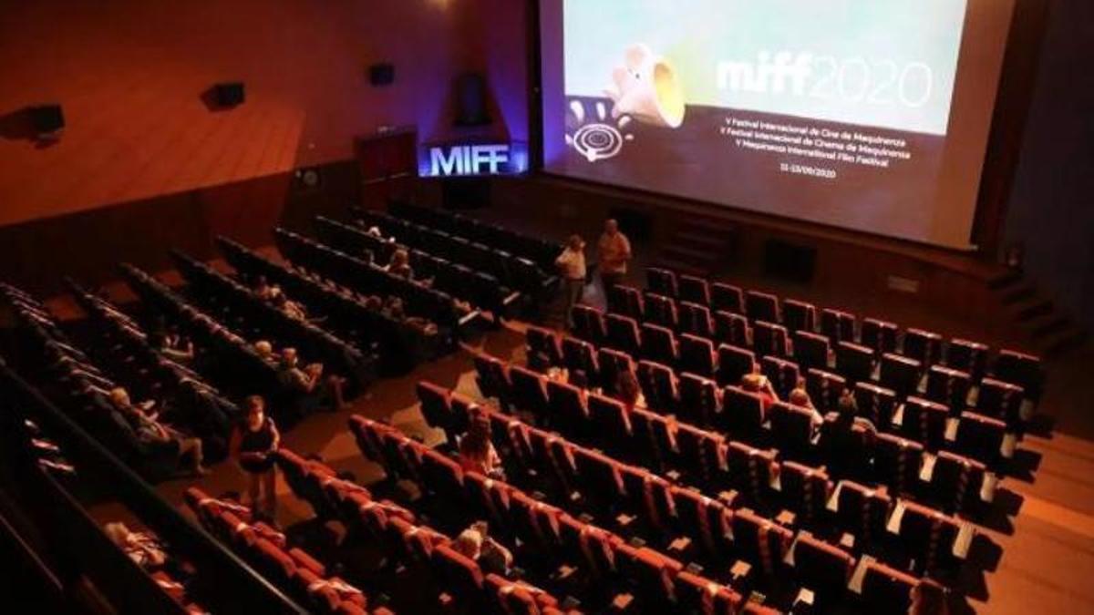 Sala de proyecciones del Festival Internacional de Cine de Mequinenza.