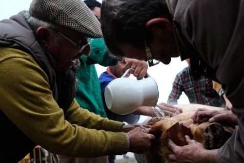 Matanza tradicional en Monfarracinos