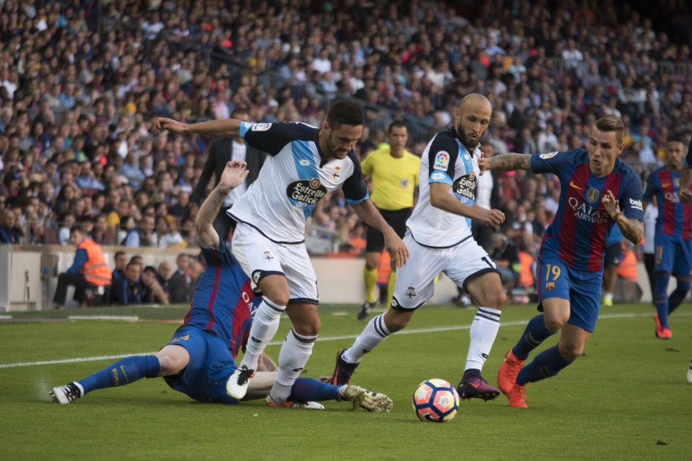 El Deportivo cae goleado ante el Barcelona