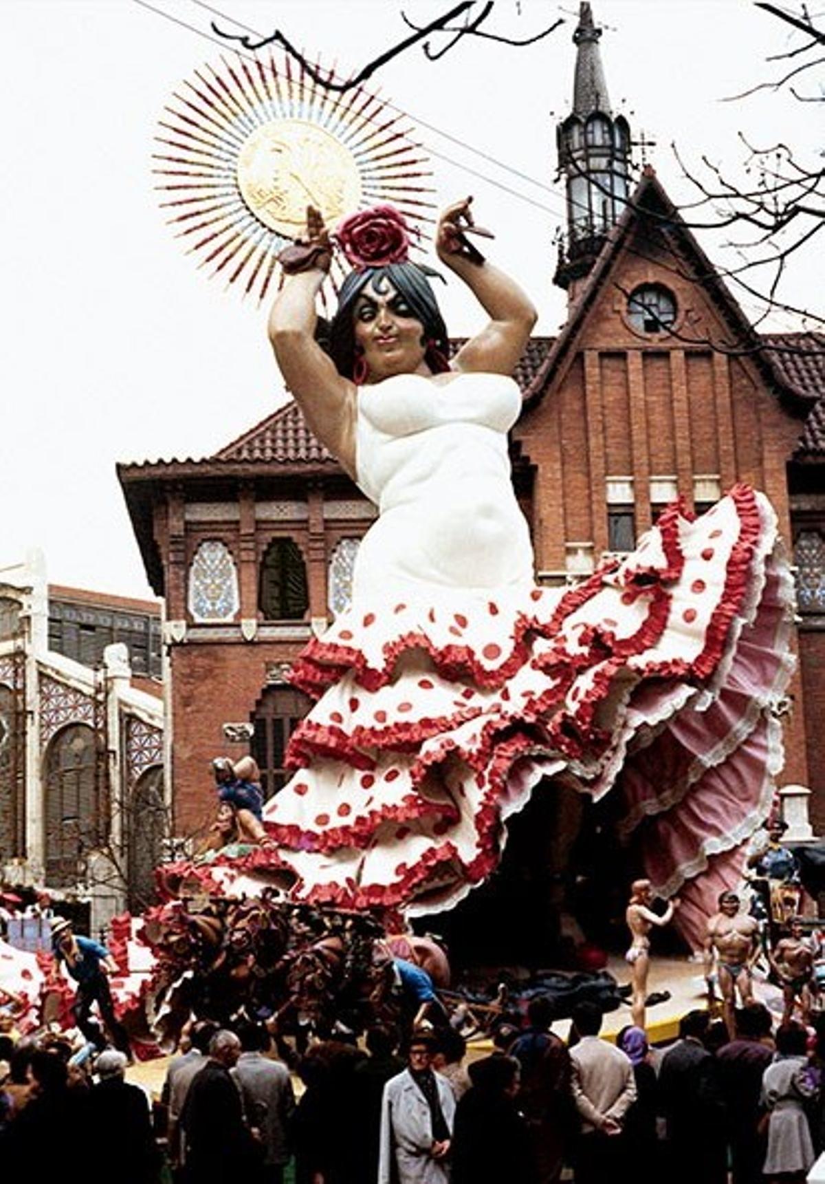 "Fallón" en el Mercado Central 1972. Fue el tercer premio, pero es una de las fallas más recordadas de la categoría.