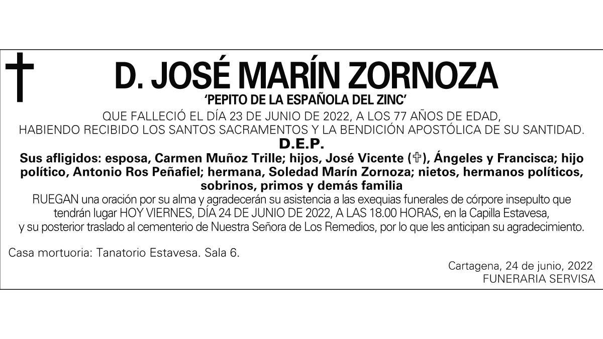 D. José Marín Zornoza