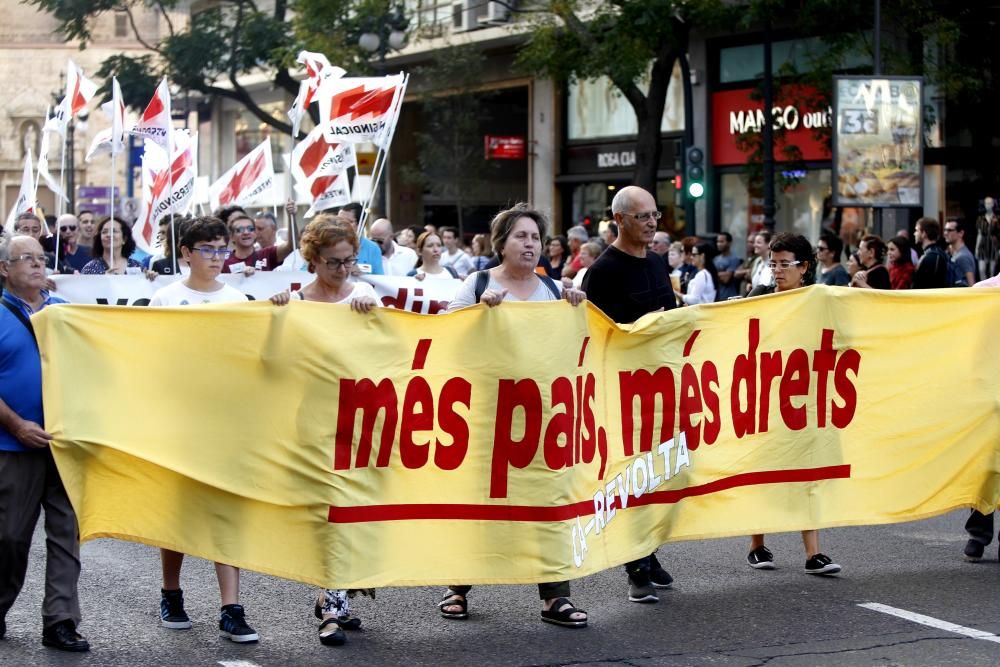 Manifestación de la Comissió 9 d'Octubre