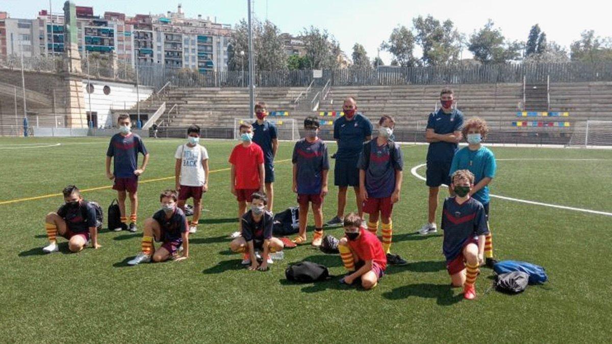 Los alevines de la PB Cinc Copes disputaron su primer partido amistoso contra el UB Catalonia