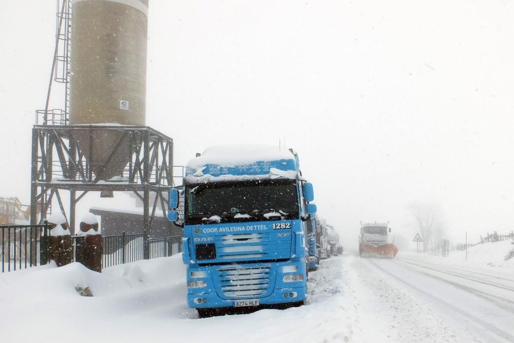 Temporal de nieve en Pajares