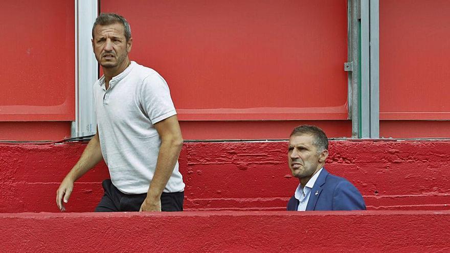 Quique Cárcel i Delfí Geli es van reunir ahir amb els màxims accionistes Pere Guardiola i Ferran Soriano.