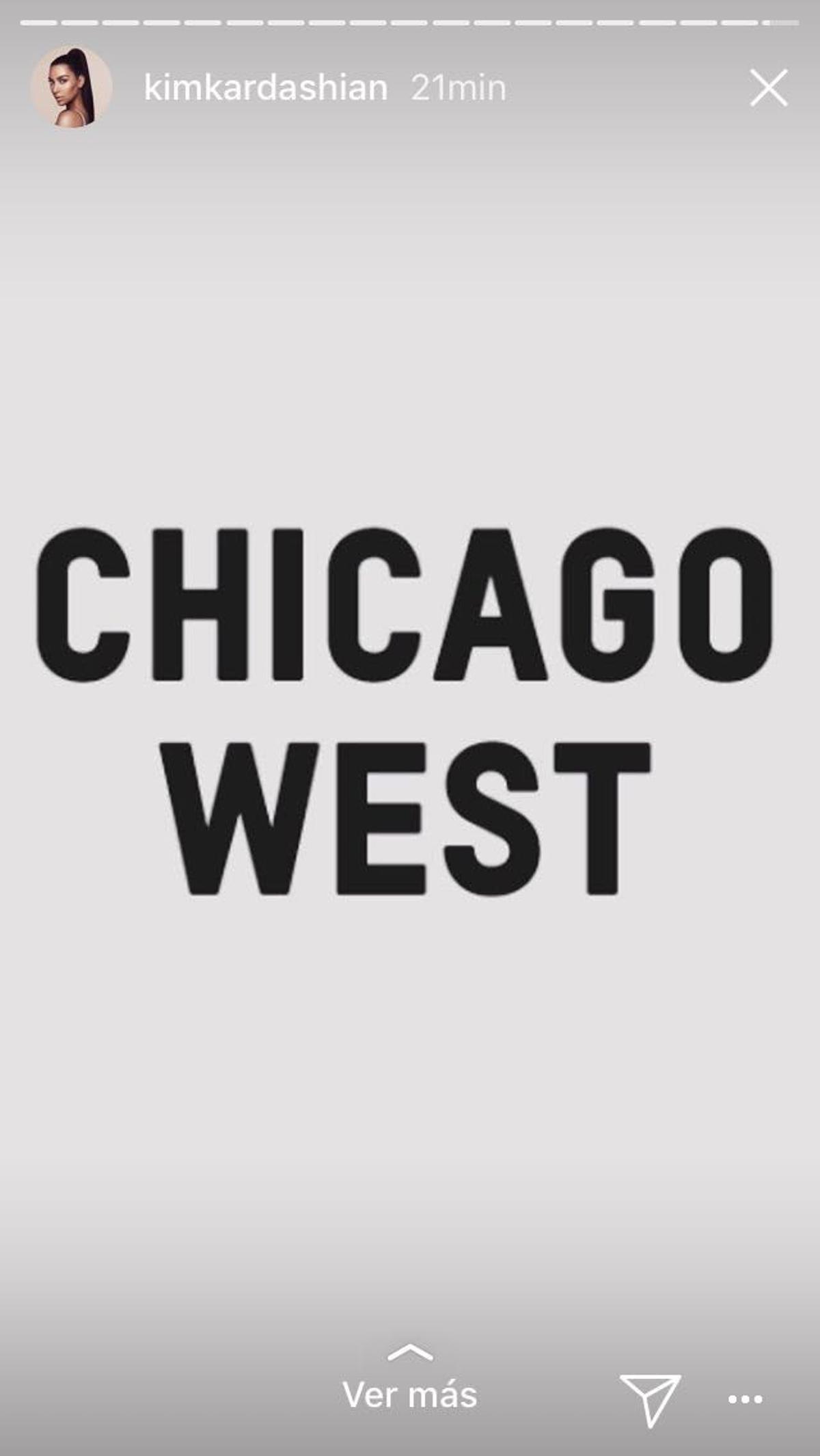 Chicago West, el nombre de la hija de Kim Kardashian