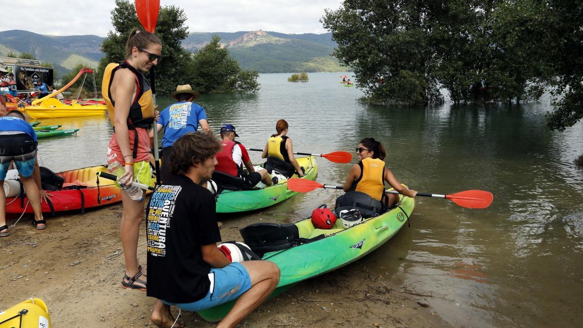 Actividades en Canelles, en el Congost de Mont-Rebei.