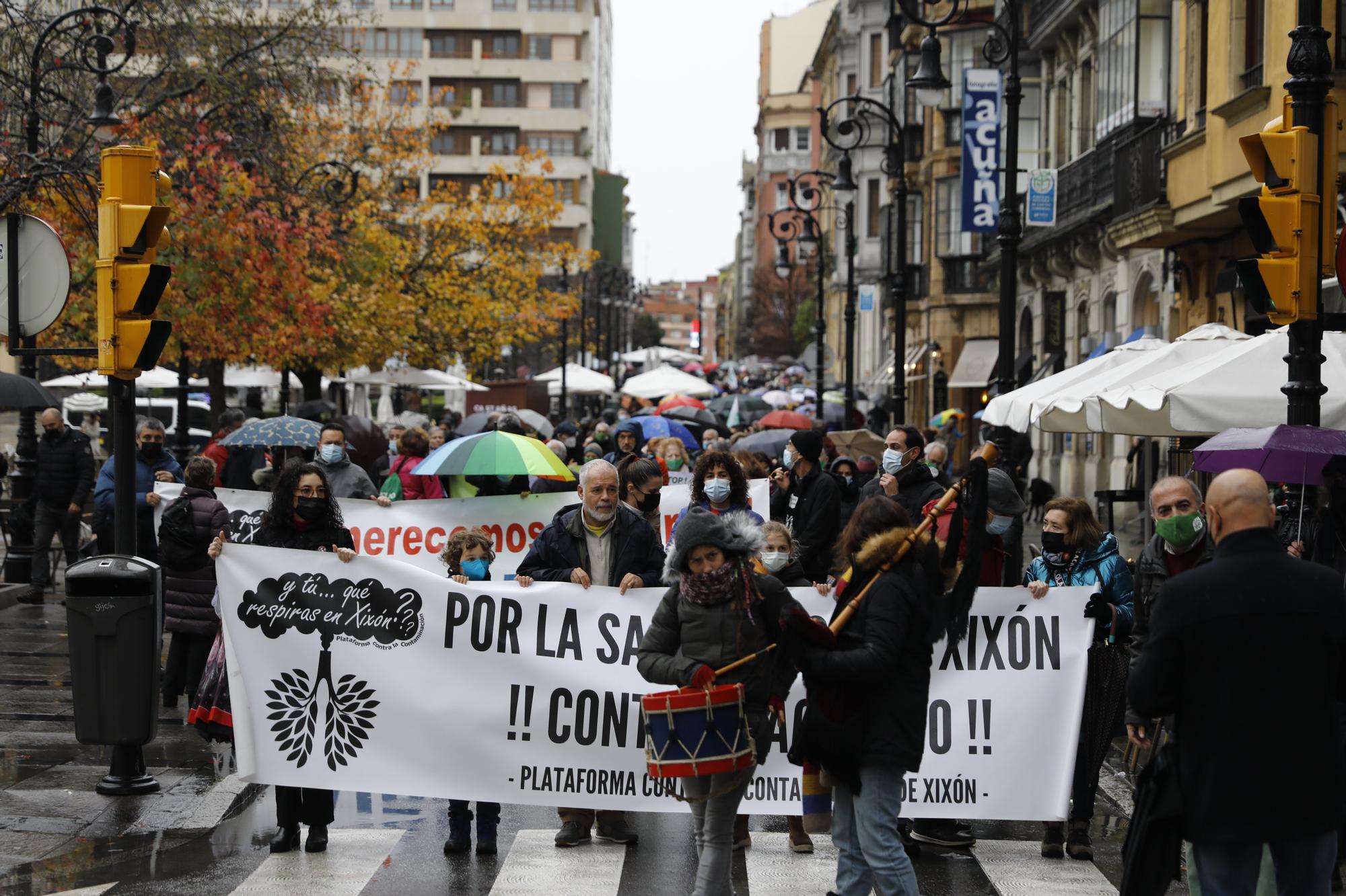 Gijón se moviliza contra la contaminación