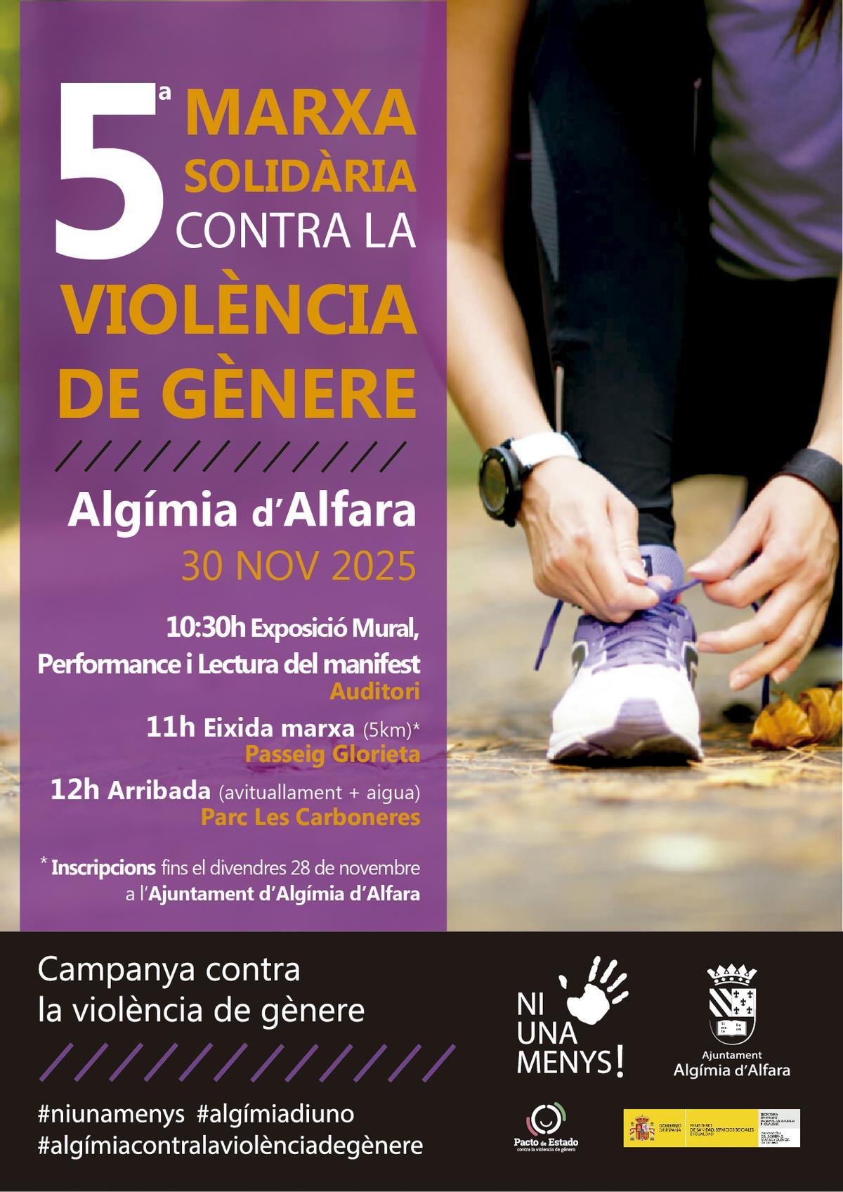 Cartel marxa2025 Algímia d'Alfara.
