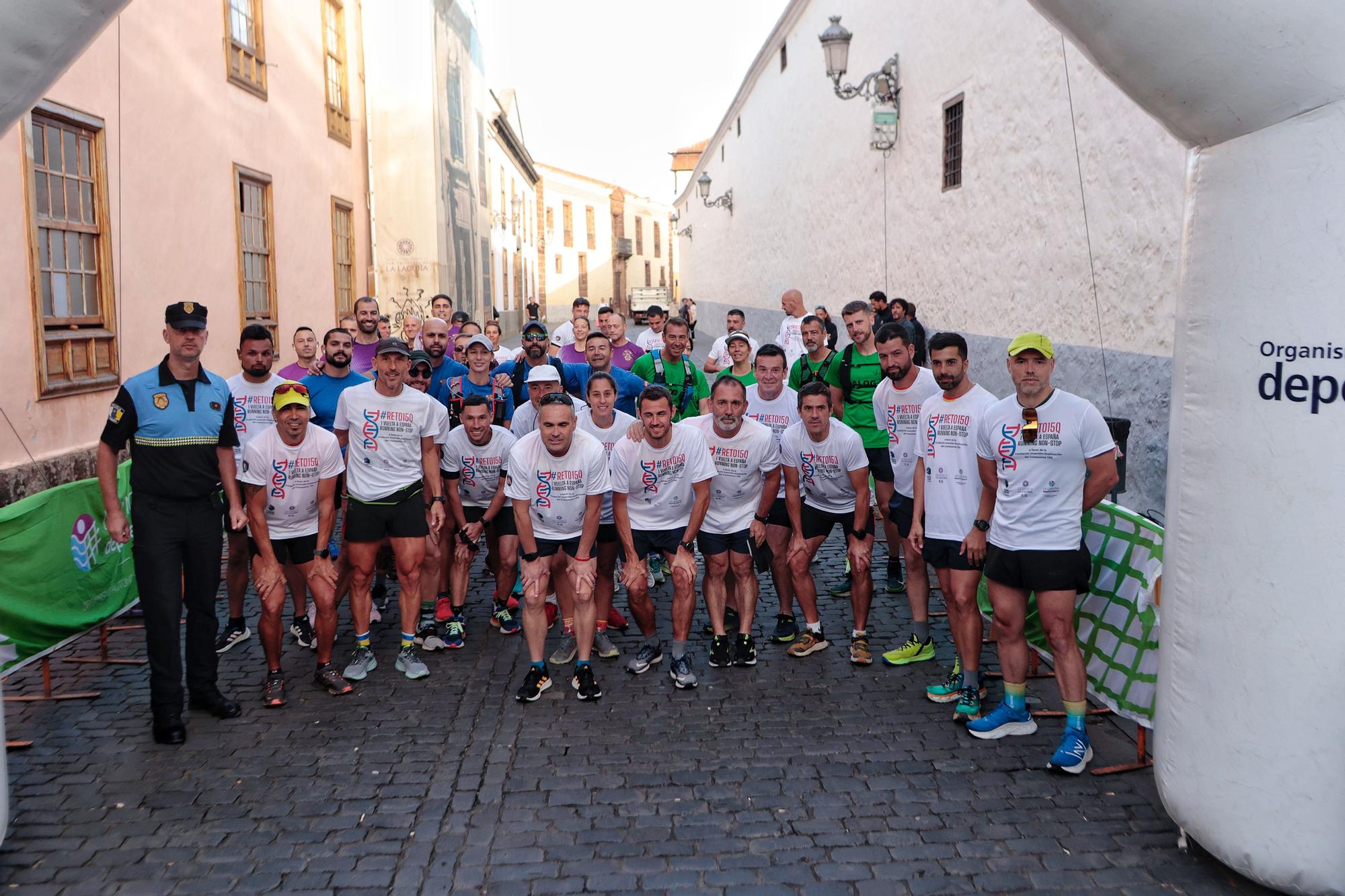 El "Reto 15Q" o primera Vuelta a España de "running" hace escala en La Laguna