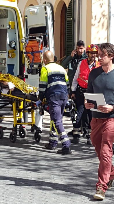 Dos heridos en una explosión en Esporles