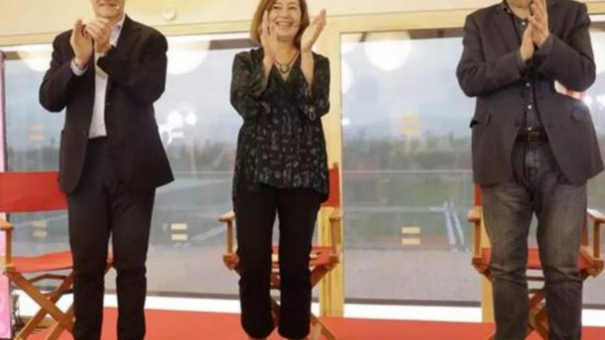 Salvador Illa, Francina Armengol y Ximo Puig, ayer en Palma. | GUILLEM BOSCH