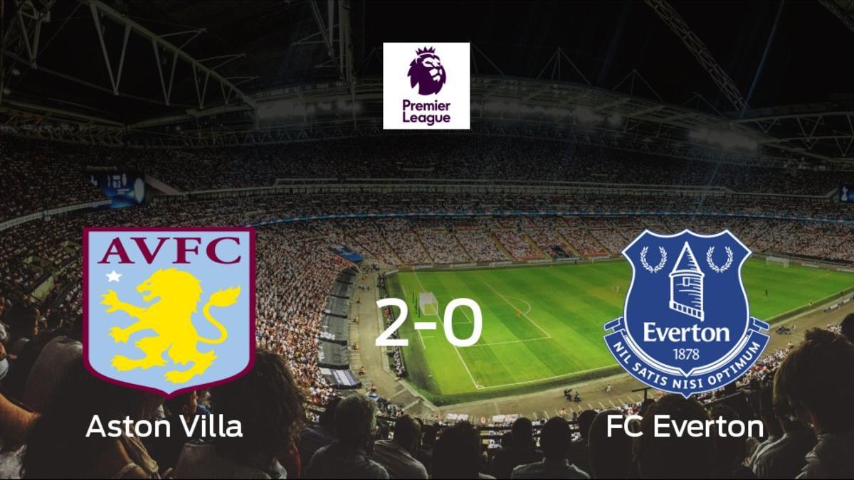 El Aston Villa gana 2-0 al Everton en el Villa Park