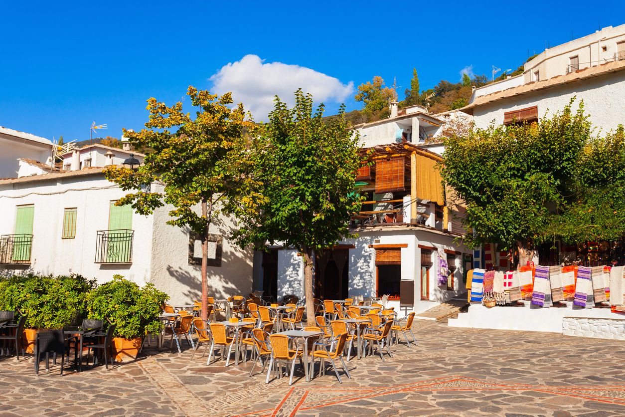 El pueblo de Pampaneira en la Alpujarra granadina